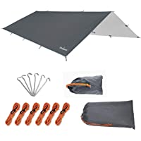 Unigear Toldo Camping Impermeable Lona Suelo Protector Aolar Anti-Viento Toldos para Playa Tienda Hamaca Acampada…